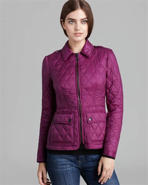 burberry brit bomber jacket lady|bloomingdale's burberry jackets for women.